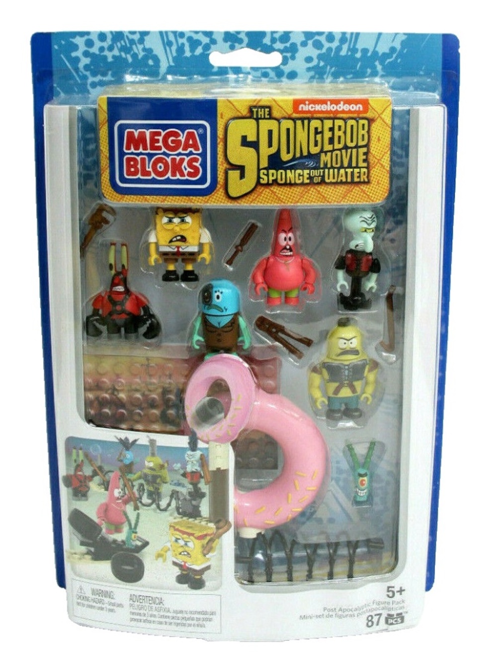 Mega Bloks The Spongebob Movie Sponge Out Of Water Post Apocalyptic Figure Pack